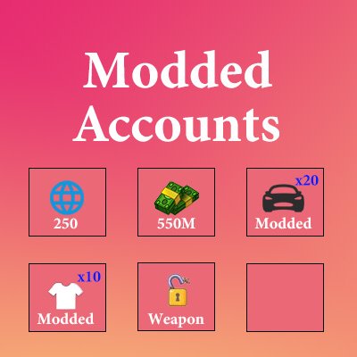 RSVSR Buy Cheap GTA 5 Modded Accounts For Sale 