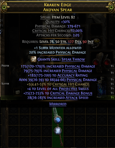 KRAKEN EDGE AKOYAN SPEAR