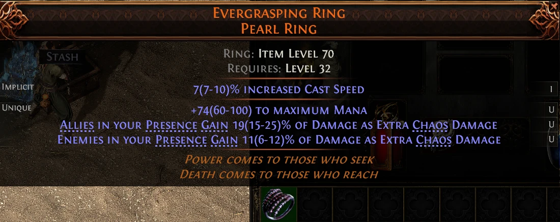 EVERGRASPING RING PEARL RING STASH