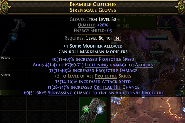 BRAMBLE CLUTCHES SIRENSCALE GLOVES Charled
