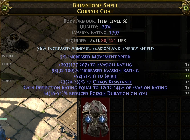 BRIMSTONE SHELL CORSAIR COAT