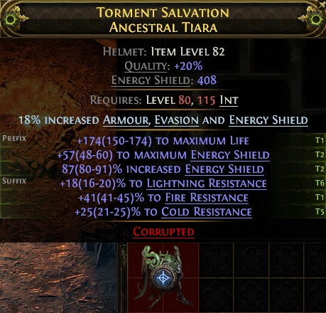 TORMENT SALVATION ANCESTRAL TIARA