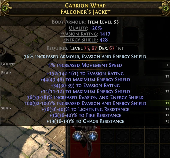 CARRION WRAP FALCONER'S JACKET