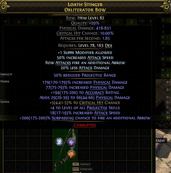 LOATH STINGER OBLITERATOR Bow