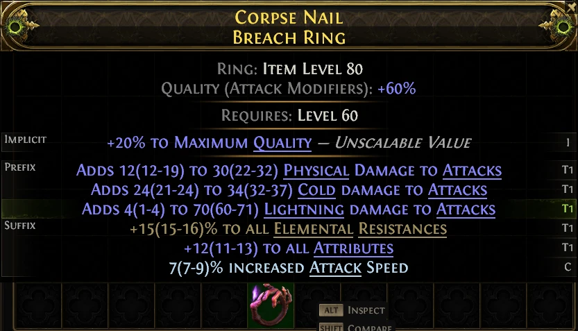 CORPSE NAIL BREACH RING