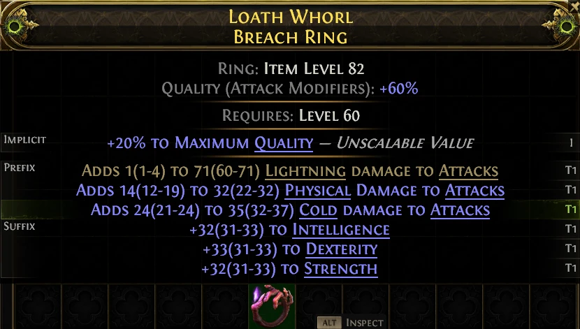 LOATH WHORL BREACH RING