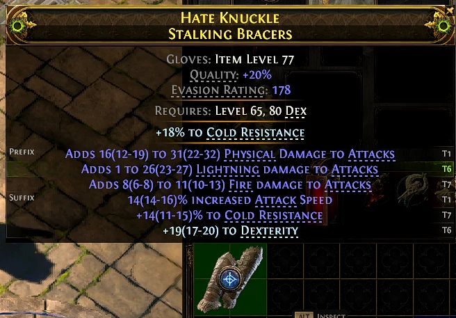 HATE KNUCKLE STALKING BRACERS