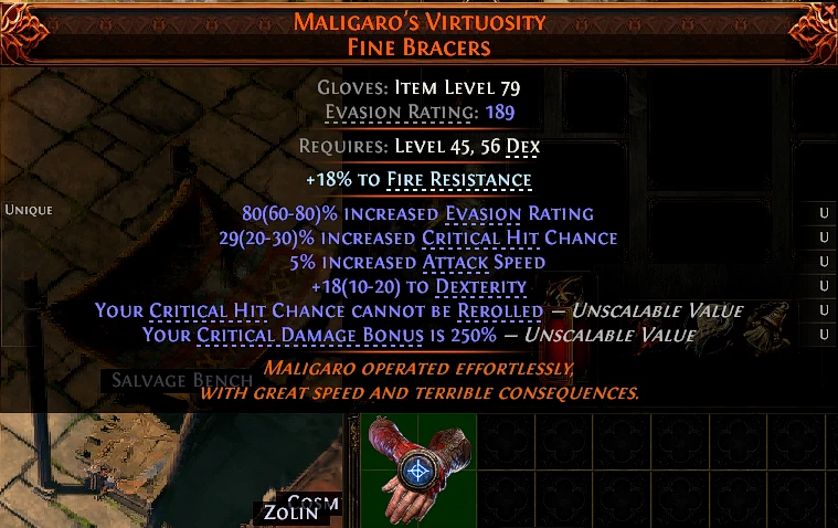 MALIGARO'S VIRTUOSITY 11 FINE BRACERS