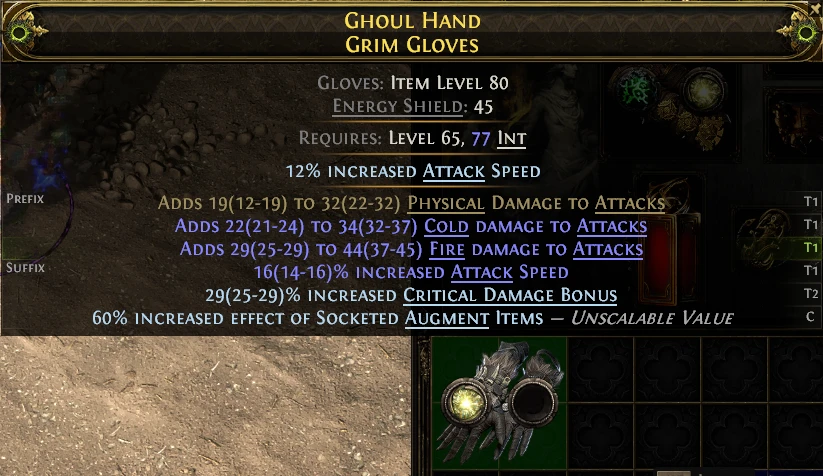 GHOUL HAND GRIM GLOVES