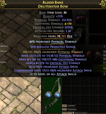 BLOOD BANE OBLITERATOR Bow