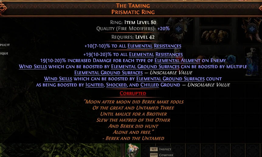THE TAMING PRISMATIC RING