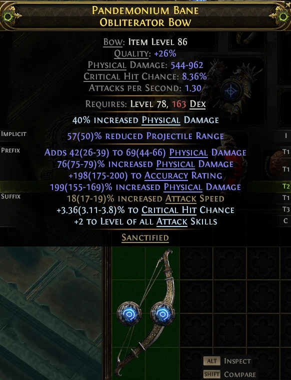 PANDEMONIUM BANE OBLITERATOR Bow