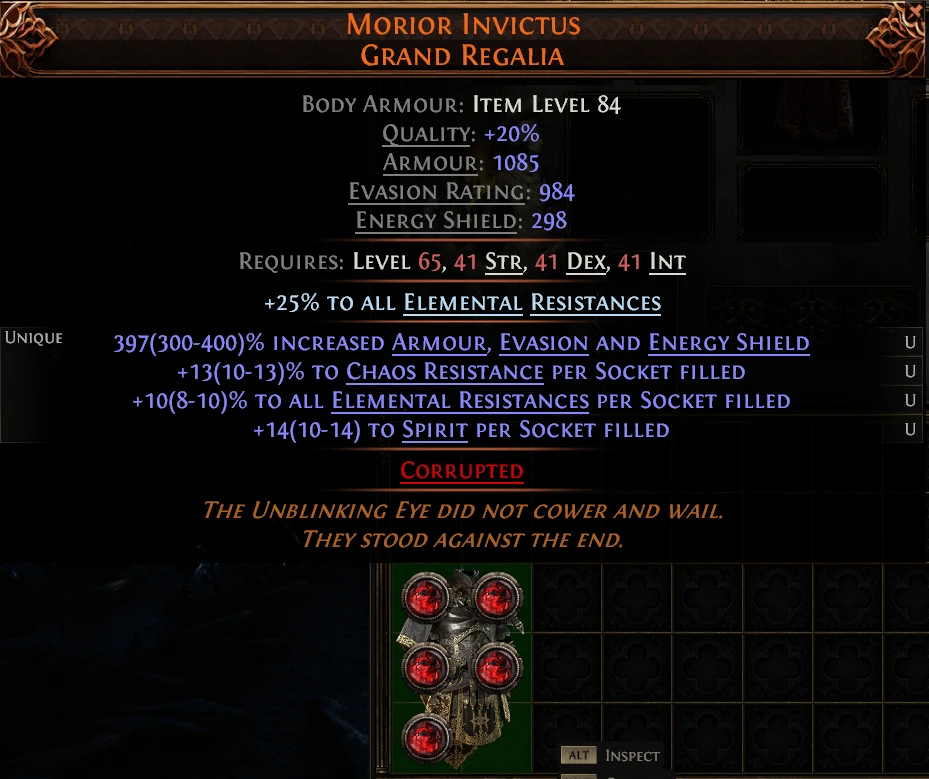 MORIOR INVICTUS GRAND REGALIA