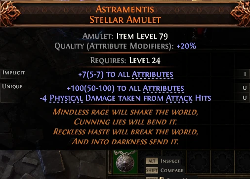 ASTRAMENTIS STELLAR AMULET