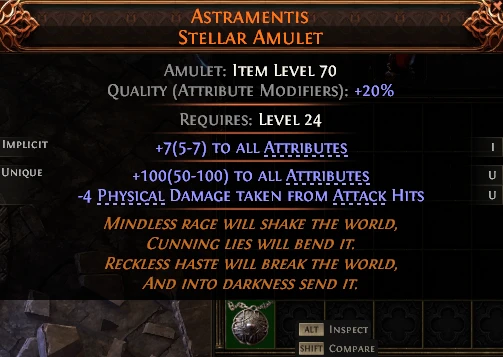 ASTRAMENTIS STELLAR AMULET