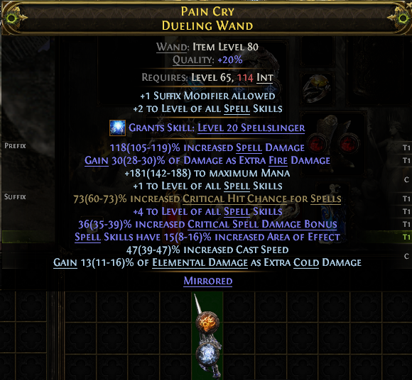 PAIN CRY DUELING WAND