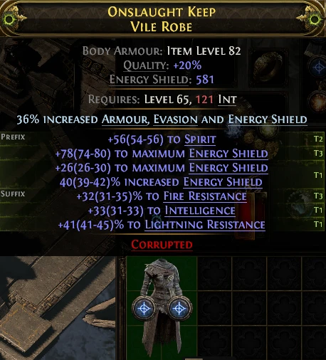ONSLAUGHT KEEP VILE ROBE