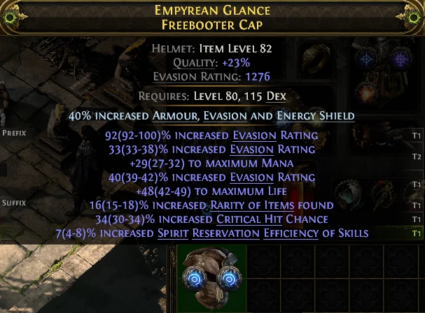 EMPYREAN GLANCE FREEBOOTER CAP