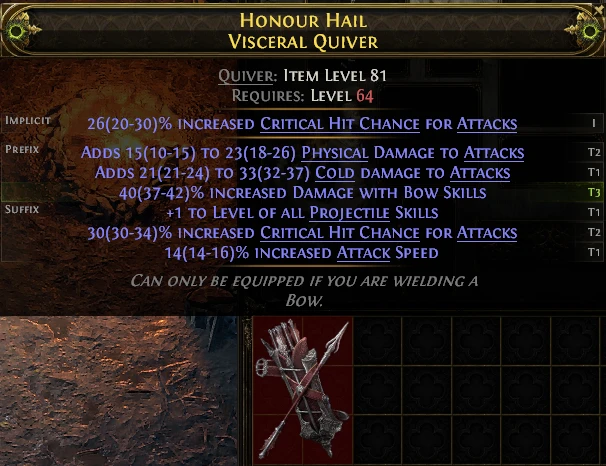 HONOUR HAIL VISCERAL QUIVER
