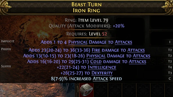 BEAST TURN IRON RING