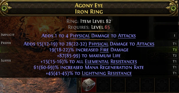 AGONY EYE IRON RING