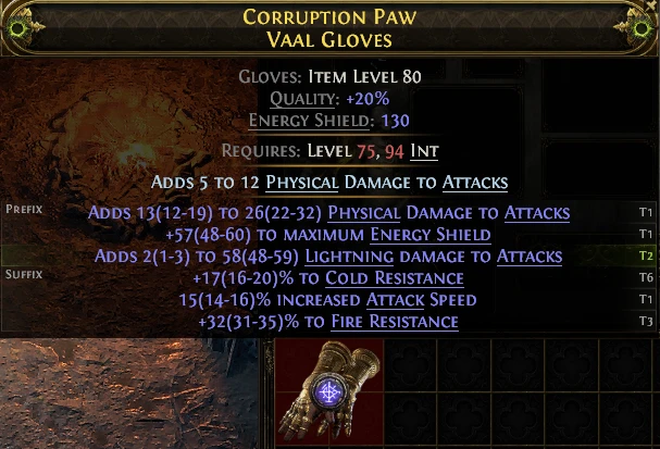 CORRUPTION PAW VAAL GLOVES