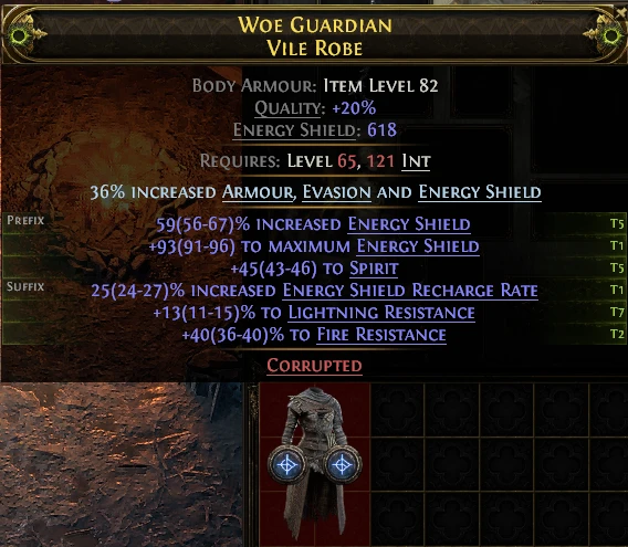 WOE GUARDIAN VILE ROBE