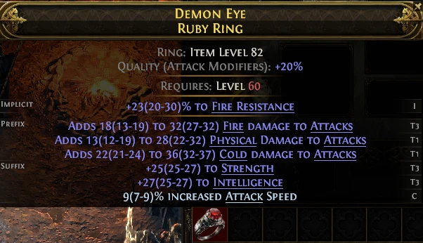 DEMON EYE RUBY RING