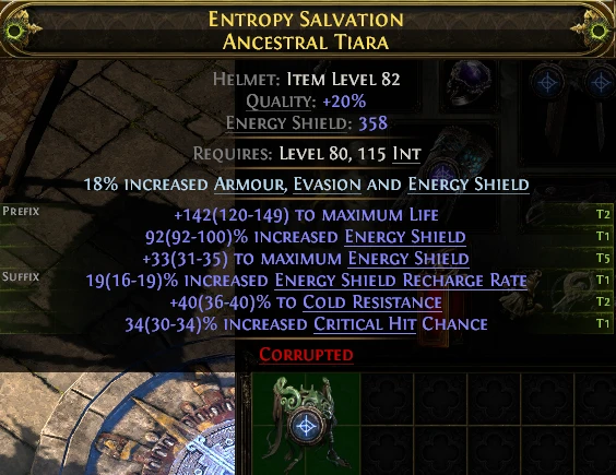 ENTROPY SALVATION ANCESTRAL TIARA