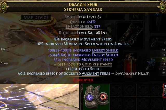 OF DRAGON SPUR SEKHEMA SANDALS MAP DEVICE